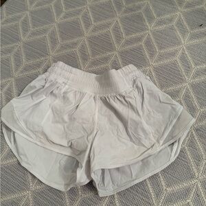 Women's White Athletic Shorts